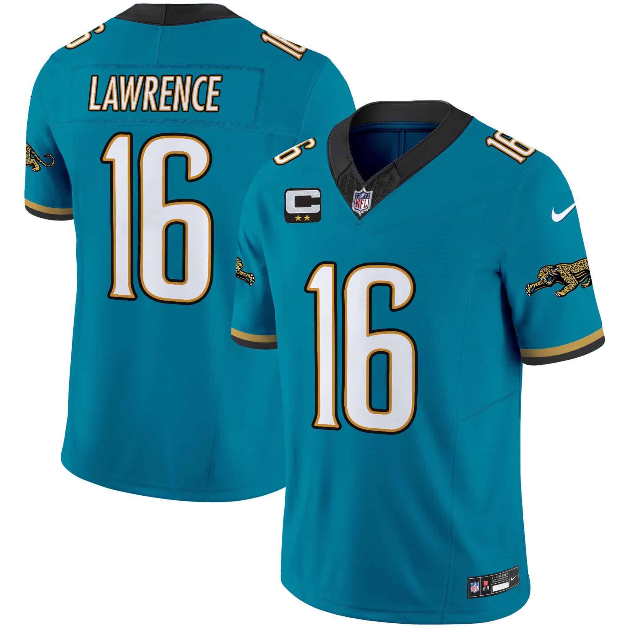 Men Jacksonville Jaguars #16 Lawrence Green 2024 Nike Throwback Vapor Limited NFL Jersey